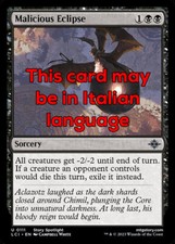 MTG MALICIOUS ECLIPSE FOIL EXC - ECLISSI MALEFICA 111 - LCI - MAGIC