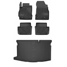 Frogum TPE Tappetini+Portabagagli Set per Mazda 2 II 2007-2014 TPE set di tappet