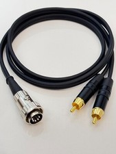 Naim Audio 5 Pin Din Twist Lock a 2 x Cavo Phono RCA