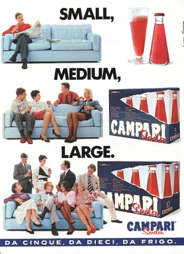 Campari soda pubblicità 1989 - campari,