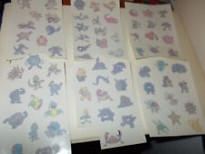 3 FOGLI TATUAGGI TATTOO CREATURES GAME FREAK NINTENDO TATUAGGI TEMPORANEI POKEMO