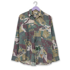 Camicia Vintage verde a