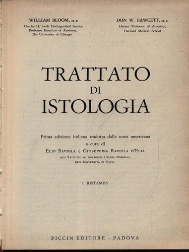 Trattato istologia bloom - istologia,