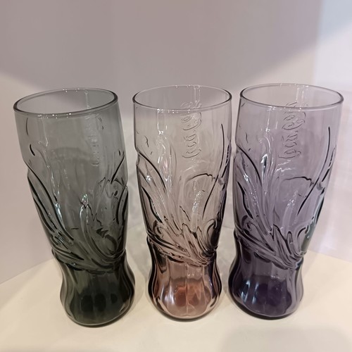 Tre bicchieri art nouveau coca - art,