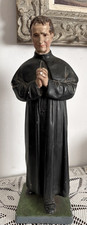 Antica statua di San Giovanni Bosco (Don Bosco) in gesso - 46 cm