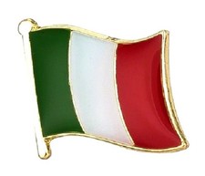 Italy Italian Flag Badge