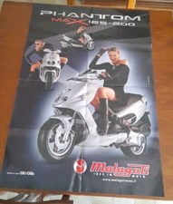 Poster originale officina moto scooter MALAGUTI PHANTOM MAX 125 200 (68 X 98 cm)