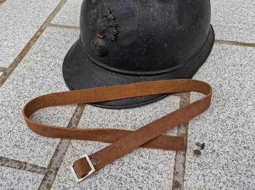 Ww1 jugulaire cuir ancien pour - jugulaire,