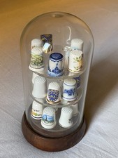 LOTTO 19 DITALI da collezione CERAMICA PORCELLANA DECORATI  CON ESPOSITORE