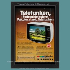 Anni ' 70  * Pubblicità Originale "Telefunken - MAC, Televisore Palcolor" Cornic