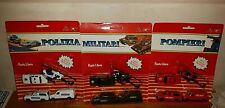 Macchinine  in Ferro 1/43  Lotto Polizia,Militari,Pompieri - Blisterati Vintage