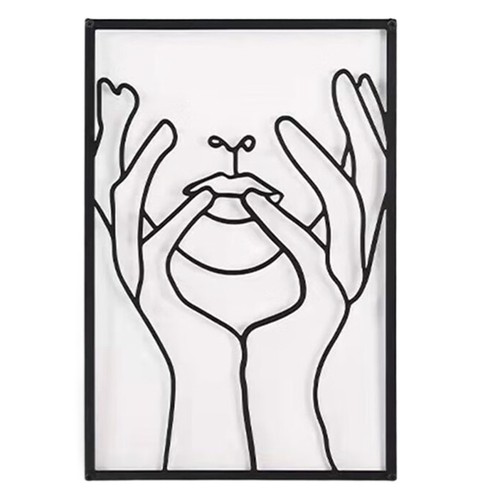 Abstrait métal mur art - abstrait,