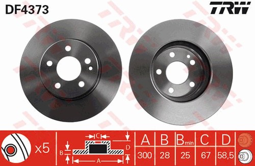 Set freni disco trw - set,