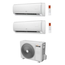 CONDIZIONATORE FERROLI DUAL SPLIT GIADA M 12000+12000 BTU WIFI INVERTER ESTERNA 