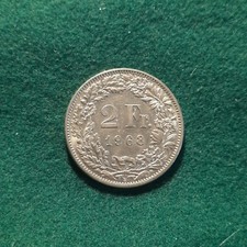 SVIZZERA 1968 HELVETIA 2 FRANCHI km 21a con marchio Zecca "B" BERNA