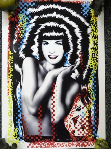 Stampa bettie page brian - stampa, di