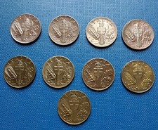 REGNO V.E.III SERIE COMPLETA 10 CENTESIMI IMPERO,1936XIV 1943 CONS.DA' BB A QFDC