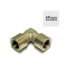 RACCORDO FF A L 1/4" ARIA COMPRESSA COMPRESSORE CURVA 90°