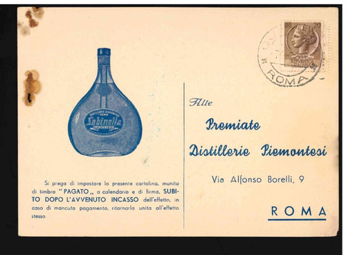 Cartolina pubblicitaria - cartolina,