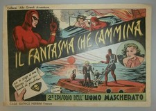 Rarissimo Fumetto Il fantasma che cammina 1945 Uomo Mascherato N. 2 Nerbini