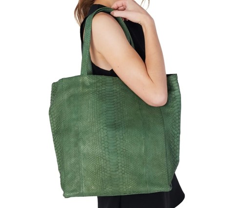 Borsa tote vera pelle di - pelle,