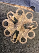 Antico Rosone in Ghisa  per lampadario soffitto Sali Scendi