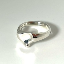 Anello a fascia con cuore pieno Tiffany & Co. in argento sterling 925 Elsa Pe...