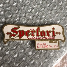 PUBBLICITÀ: ETICHETTA CARAMELLE SPERLARI PER GADGET BAMBOLA JOLANDA