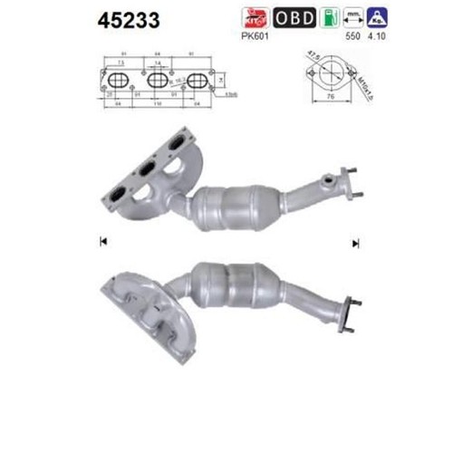 45233 catalizzatore per bmw - per,