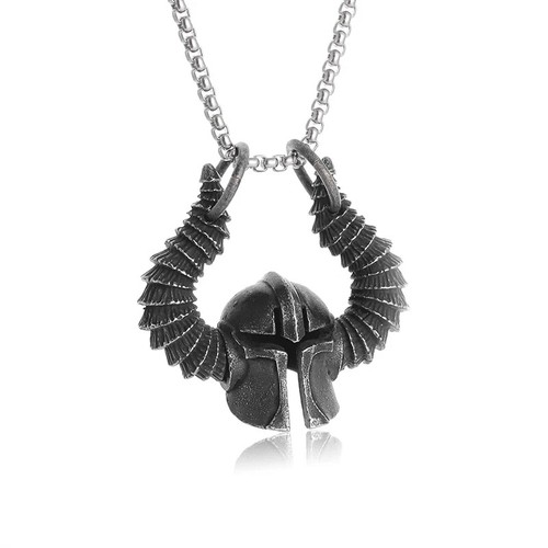 Collana elmo corna guerriero - corna,