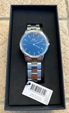 Orologio Daniel Wellington Uomo Iconic Link Arctic Silver 28mm NUOVO MAI USATO