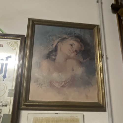 Quadro dipinto olio figura - quadro,