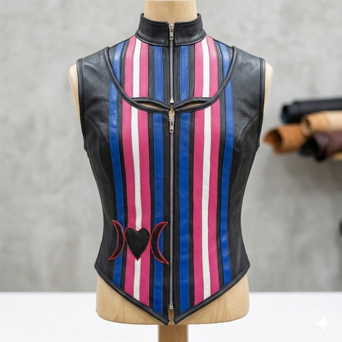Gilet corsetto vera pelle