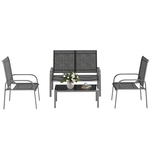 Outsunny set giardino - set, 4pz