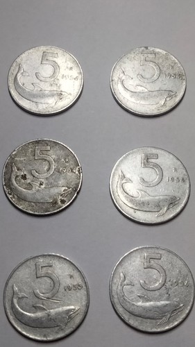 Vendo monete lire - da, 5