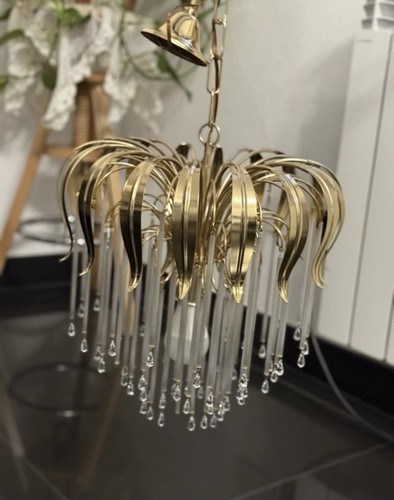 Antico lampadario ottone e - antico,