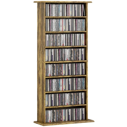 Homcom scaffale porta torre - cd,