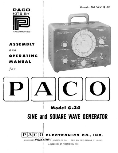 Manuale generatore onde - manuale, di