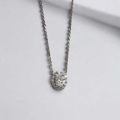 Collana platino 950 diamanti