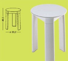 SGABELLO GEDY TRIO BIANCO