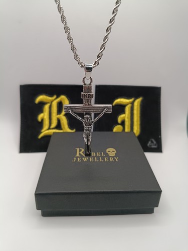 Collana uomo crocifisso gesù - collana,