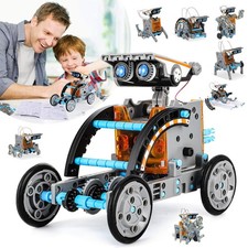 Robot Solare Giocattolo per Bambini 12 in 1 Kit Robot Solare Fai da Te STEM Giocattolo da Costruzione