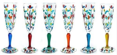 Set sei vetro murano - di, 6