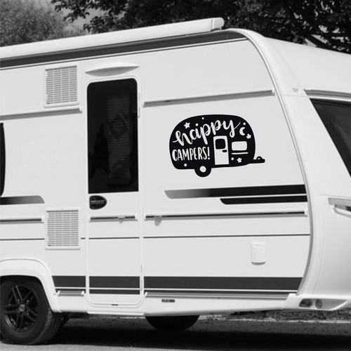 Adesivo camper campeggio - adesivo,