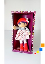 Peluche/Doudou Large Jade Poupée Robe Blanc Rouge Coeurs Tendresse 30cm - Kaloo