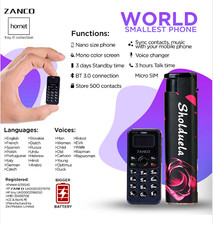 Telefono Zanco Hornet SmalL Smart Mobile Cambia Voce Sbloccato - Nuovo