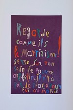 Andrè LANSKOY: Journal d' un Fou, Litografia, espressionismo astratto, 1976