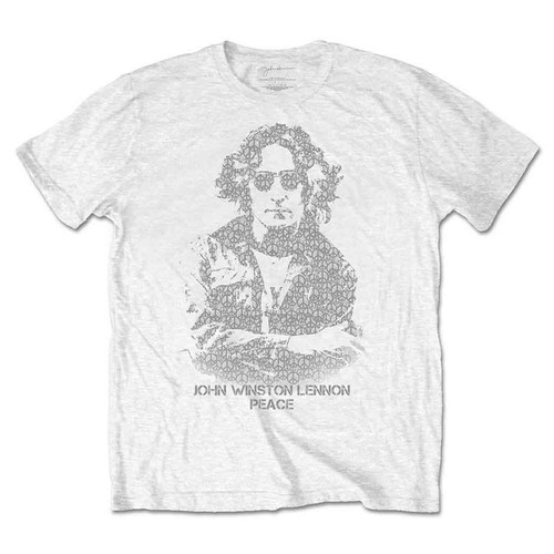 Maglietta john lennon peace - john,