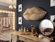 Parametrico elegante labbra 3D