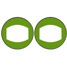 Vela per kayak verde - verde, pvc